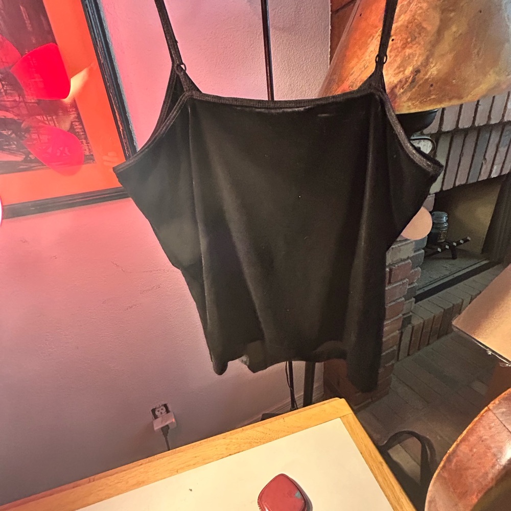 Chico's Black and Red Sleeveless Camisole Top